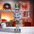 thumbnail image 3 of 30cm Nutcracker Figures Decorive Decor Figures Decorion Ornament Collectible Golden Fl, 3 of 8