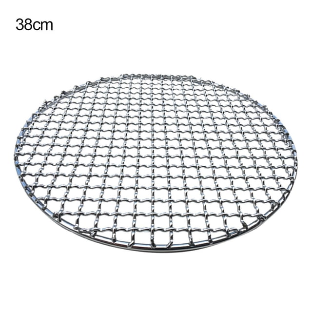 Maille Ronde en Acier Inoxydable Antiadhésive pour Barbecue Coréen Outil de Barbecue au Bacon
