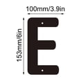 thumbnail image 2 of 3D Iron Art Letter House Number Sign with Screws Decorative Metal Alphabet Letters for Home Address Numbers,Garden Decor,Shop Sign, que Industrial Style,26 English Letters for DIY Wall Display, 2 of 5