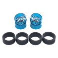 thumbnail image 2 of 1:28 Tires Wheel Rims Replacement Rubber Tires Accessory for Spielzeug 284131 Blue, 2 of 7
