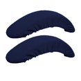 thumbnail image 2 of 2 Pcs Housses d'Accoudoir de Chaise Souples Extensibles Housses d'Accoudoir de Chaise de Bureau - Bleu Foncé, 2 of 7