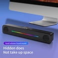 thumbnail image 4 of Computer Speakers RGB PC Speakers USB Powered 3.5mm AUX Cable For PC Laptop Tablet Phone, 4 of 9