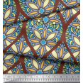 thumbnail image 3 of Soimoi Cotton Duck Fabric Floral & Ogee Damask Fabric Prints by Yard 42 Inch Wide, 3 of 4
