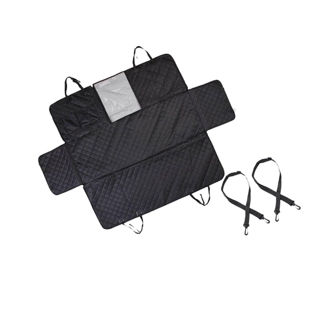 pitrice Pet Car Back Seat Covers Dog Carrier 54x58inch with Mesh Viewing Window