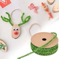 thumbnail image 3 of Christmas Flocked Ribbon for Gift Wrapping Tree Decoration DIY Craft Holiday Ribbon Bows Wreaths Garlands Home Decor, 3 of 9