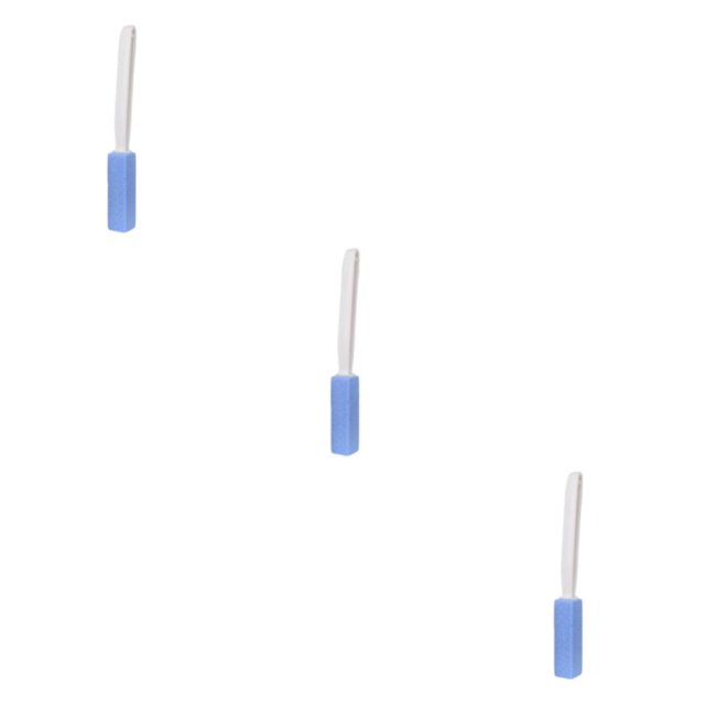 Transemion Pierre Ponce Brosse de Toilettes avec Poignée Pieds de Gril Soin de la Rouille Bain Piscine pour Bleu 20,5cm 3ensemble