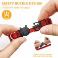 thumbnail image 3 of YISITIAN Cat Collar with Bell - Plaid Pattern, Adjustable & Breakaway Design (8-12 Inches) - Cute Pet Collar for Kittens (Suitable for Male & Female Cats) - Perfect Pet Gift & Accessory (Red, 1 Pack), 3 of 6