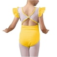 thumbnail image 4 of Timegard Girls Clothes Baby Toddler Ruffle Cap Sleeve Mesh Rompers Dance Costume Cute Comfy Fitting, 4 of 4