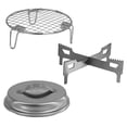 thumbnail image 1 of Sunnydaze Ensemble d'Accessoires pour Foyer Sans Fumée en Acier Inoxydable, 3 Pcs - 7,25 Pouces, 1 of 10
