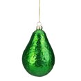 thumbnail image 3 of Northlight 4.5" Green and Yellow Glass Avocado Christmas Ornament, 3 of 5