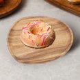 thumbnail image 4 of Modern and Personalized Walnut Wood Dinner Plate, Easy Cleaning & Lightweight for Desserts, Snacks, Fruits,Unique Japanese Style, Suitable for Tea, Reusable and, 4 of 7