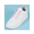 thumbnail image 2 of INSPIRE CHIC Unisex Solid Color Flat 0.4'' Wide Ribbon Shoelaces 2 Pairs 110cm/43.3" Pink, 2 of 6