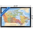 thumbnail image 2 of Map - Canada Wall Poster, 22.375" x 34" Framed, 2 of 4