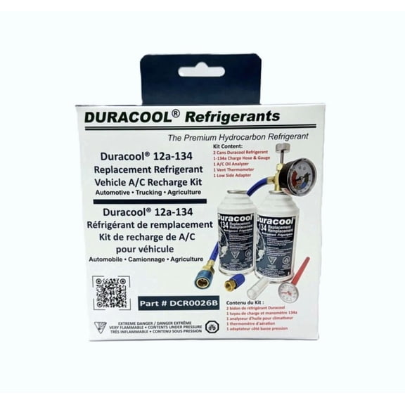 Refrigerant de remplacement, 1 bidon 12a-yf SealQuick, Tuyau de charge 1234 avec manometre et raccord rapide, Thermique de ventilation