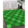 thumbnail image 3 of Ahgly Company Tapis d'Intérieur Lavable en Machine Carré Vert, 4 Pieds Carré, 3 of 7