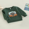 thumbnail image 3 of MesaSe Chemise Garçons Filles Manches Longues Col Ample Hauts Imprimé Taureau Pull Décontracté Fête, 3 of 9