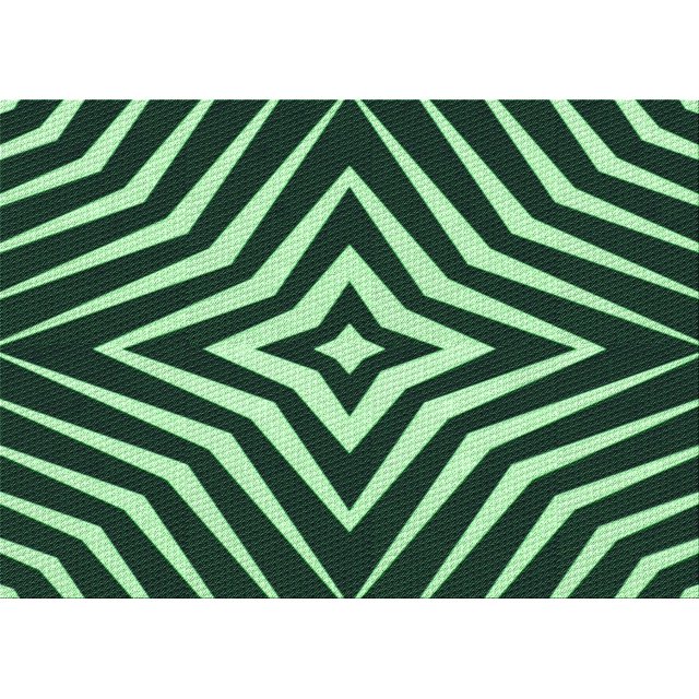 Ahgly Company Tapis Rectangulaire Lavable en Machine Intérieur Vert Transitionnel, 2 Pieds x 5 Pieds