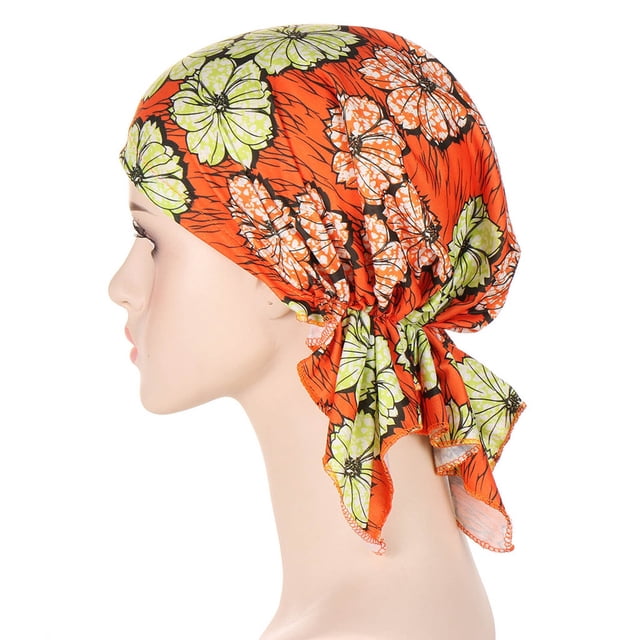 Chapeau Décontracté Imprimé pour Femmes, Casquette, Couvre-Chef, Turban Musulman, Bandeau, Turban