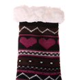 thumbnail image 3 of MesaSe Women‘s Winter Super Soft Warm Cozy Fuzzy Fleece-lined Heart Pattern With Gripp, 3 of 6
