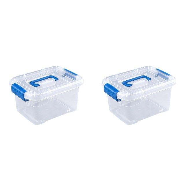 Home Textile Storage Transparent Multifunctional Storage for Household Living Room Bedroom Toys Clothing Sorting Stackable and Proof Solutions*2 Pack