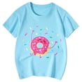 thumbnail image 4 of Tunique Chat et Enfants Imprimé Mignon Manches Courtes Col Rond T-Shirt, 4 of 4
