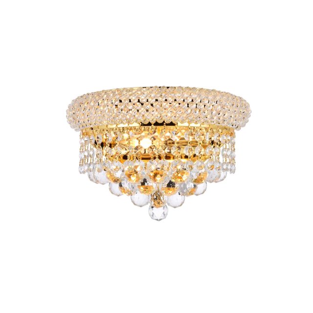 Elegant Lighting Primo 6" 2 Light Royal Crystal Wall Sconce