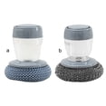 thumbnail image 1 of Cleaning Supplies Multifunctional Kitchen Soap Dispenser Replaceable Head Washing Liquid Storage Tank Steel Wire for Pots Pans Add liquid PET, 1 of 9
