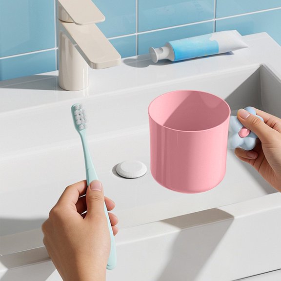 Cute Flower Mouthwash Cup Plastic Toothbrush Rinse Cup For Home