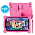 thumbnail image 1 of Contixo 7" Kids Tablet, 2025 Model, 50 FREE Disney eBooks, 32GB, Educational Android Tablet for Kids Ages 3-12, Parental Controls, Wi-Fi, Kid-Proof Case with Kickstand & Stylus – Pink, 1 of 7