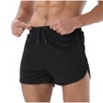 thumbnail image 1 of hotojiny Men's Athletic Running Shorts Drawstring Stretch Workout Shorts Lightweight Sports Gym Basketball Clothes with Zip Pockets, 1 of 7