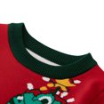 thumbnail image 4 of Chandails de Noël Garçons Filles Chandail à Manches Longues en Tricot Col Rond Chandail pour Enfants Chandail de Noël Laid Hauts 3-8 Ans (7 Ans, Rouge 01), 4 of 6