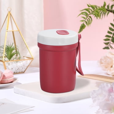 EGNMCR Gadgets de Cuisine, Essentiels de Cuisine Nouvelle Tasse à Soupe Isolée en Acier Inoxydable Tasse d'Eau Scellée Marmite à Soupe Personnalisée Tasse avec Poignée Cadeau Tasse 400ml Tasse Tasse