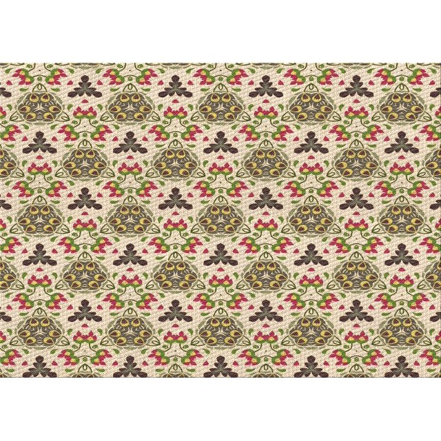 Ahgly Company Machine Washable Indoor Rectangle Transitional Khaki Gold Area Rugs, 5' x 8'