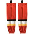 thumbnail image 1 of Red Series Ice Hockey Socks For Men and Youth Color block Hockey Trainning Socks, 1 of 2