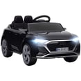thumbnail image 1 of Qaba 12V Audi Q8 Licensed Electric RC Car for Kids, Toddler Ride on Toys Gift, Black, 1 of 10