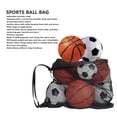 thumbnail image 3 of Mesh Ball Bag, Large Capacity Drawstring Sport Equipment Storage Bag with Shoulder Strap for Basketball Volleyball Baseball, 3 of 8