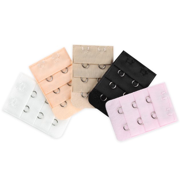 INSPIRE CHIC Rallonge de Soutien-Gorge pour Femmes à 3 Rangées, 2 Crochets, Rallonge de Brassière, Crochets d'Extension, Adaptateur de Bretelles, Multicolore-3 5