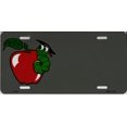 thumbnail image 2 of Apple avec Plaque d'Immatriculation en Métal pour Professeur de Ver de Bibliothèque, 2 of 2