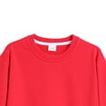 thumbnail image 5 of WUANDIXFA Chandail à Manches Longues en Coton pour Filles, Chandail à Enfiler à Manches Longues, Confortable, Doux, à la Mode et Décontracté, Chandail à Col Rond à Manches Longues pour Filles, Rouge, 3-4 Ans, 5 of 5