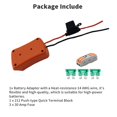 thumbnail image 1 of Power Wheel Adapter Compatible for Black Decker Stanley Porter Cable Lithium Battery 18v 20v, 1 of 4