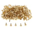 thumbnail image 2 of jifeng 100 Pack Metal Bunt Brads Pattern Clips DIY Mini Colorful Brads for Scrapbooking 5.5x11mm Golden, 2 of 6