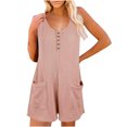 thumbnail image 1 of Yuyuzo Women's Sleeveless Romper, Solid Color, 1 of 7