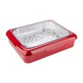 thumbnail image 1 of Large Aluminum Foil Trays with Removable Riser, Reusable Insulated Tinfoil Pans for Picnics, Catering, Party Food Storage, Dishwasher-Safe and Stackable, 1 of 8
