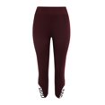 thumbnail image 5 of Pantalons de Mode pour Femmes Couleur Unie Taille Serrée et Fessier Relevé, 5 of 5