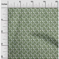 thumbnail image 2 of oneOone Velours Vert Tissu Ogee Matière de Robe Tissu Imprimé Tissu au Mètre 58 Pouces de Large, 2 of 4