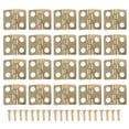 thumbnail image 3 of Shisuyan Mini Hinges Iron 50Pcs 1.30X1.20X0.40in Yellow, 3 of 8