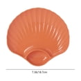 thumbnail image 3 of TopLLC Kitchen Gadgets Shells Shape Plates Impregnable Dinner Plates Dishwasher Microwave Safe Plastic Plates Reusable Lightweight Plates For Kitchen Or Camping 7.1x7.5 Inches Dinner plate, 3 of 6