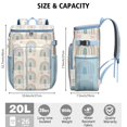 thumbnail image 4 of Aesthetic Earthy Cooler Backpack - 20L Insulated Leakproof Bag, Bohemian Design for Beach, 4 of 6