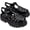 Black, variant on Melissa Possession Platform Jelly Sandals for Women Classic Fisherman-Style Chunky Platform with Adjustable Ankle Strap, Lightweight EVA Sole, and Non-Slip Traction