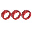 thumbnail image 2 of AC Interrupteur Bague Garniture, Résistant à l'Abrasion en Alliage d'Aluminium Anti-Rayures Robuste Rouge Couleurfast Couvercle du Bouton de Climatisation pour Voiture, 2 of 8